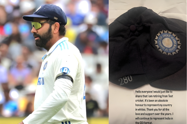 Rohit Sharma Announces Retirement from Test Cricket at 38, Continues ODI Journey.